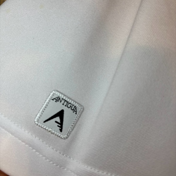 Antigua Large Golf Polo White Mens Reyka Vodka Branded - Picture 4 of 5